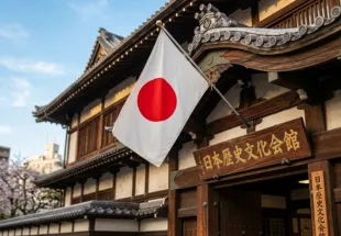 Students learning German